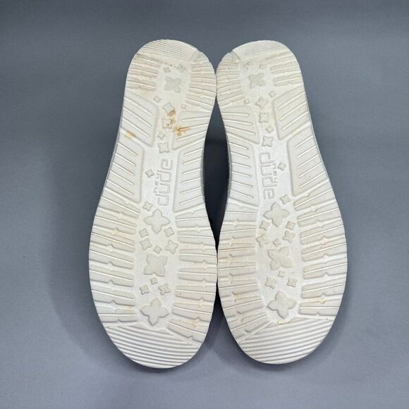 Hey Dude Women's Size 6 Wendy Chambray Beige Canvas Slip On Shoes - Picture 9 of 11